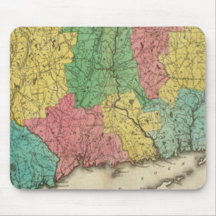 Map Of Connecticut Mouse Pad