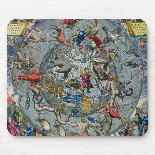 Map of Constellations of the Northern Mouse Pad (Front)