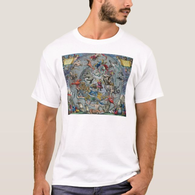 Map of Constellations of the Northern T-Shirt (Front)