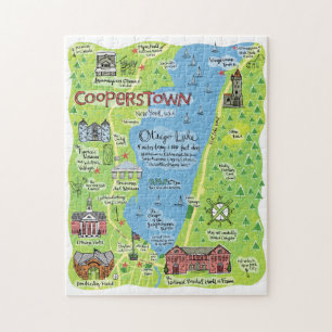 Map of Cooperstown, Jigsaw Puzzle
