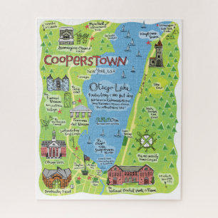 Map of Cooperstown Puzzle