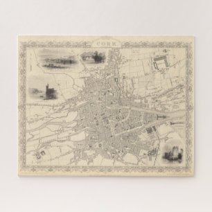 Map of Cork, Ireland Jigsaw Puzzle