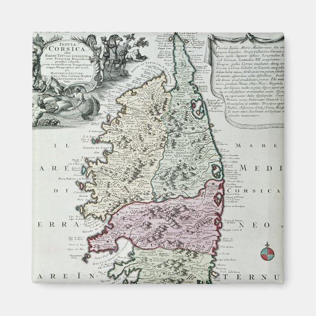 Map of Corsica Magnet (Front)