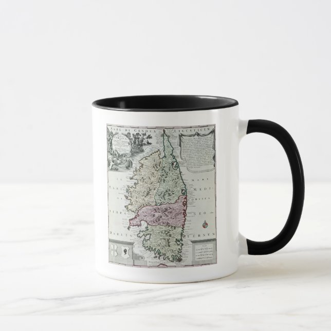 Map of Corsica Mug (Right)