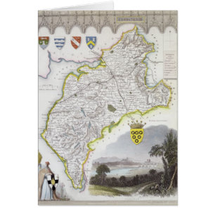 Map of Cumberland, from 'Moule's English