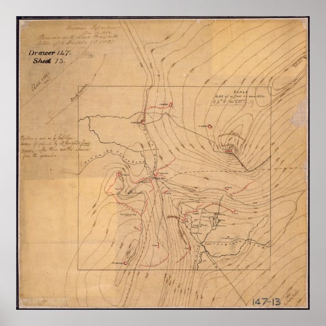 Map of Cumberland Gap Poster (Front)