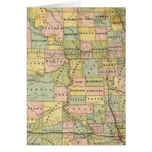 Map of Dakota