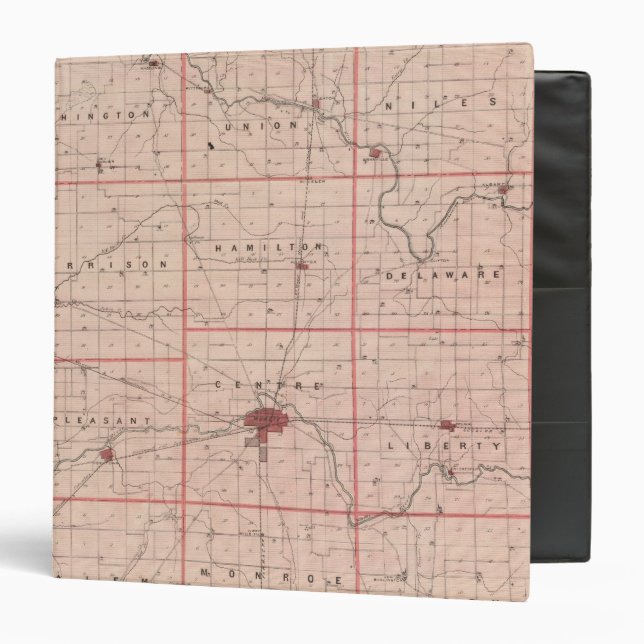Map of Delaware County Binder (Front/Inside)