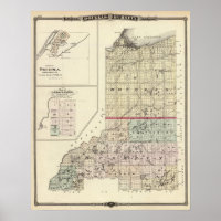 Map of Douglas and Burnett counties