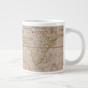Map of Drake's Circumnavigation of the Globe Large Coffee Mug