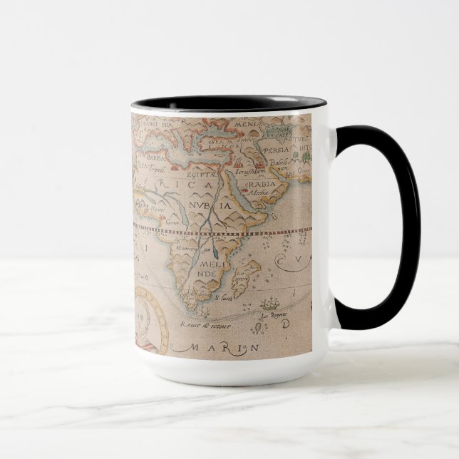 Map of Drake's Circumnavigation of the Globe Mug (Right)