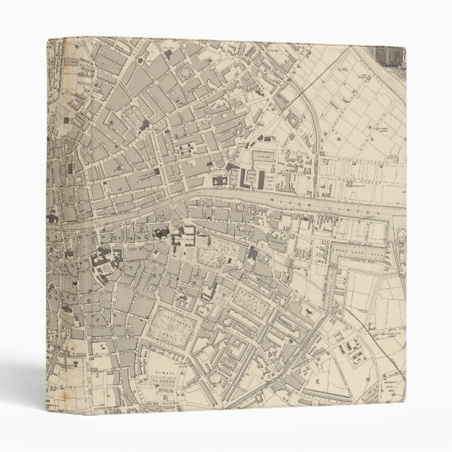 Map of Dublin, Ireland Binder (Front/Spine)