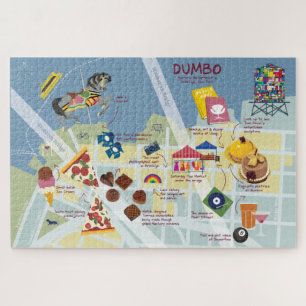 Map of Dumbo Brooklyn New York Jigsaw Puzzle