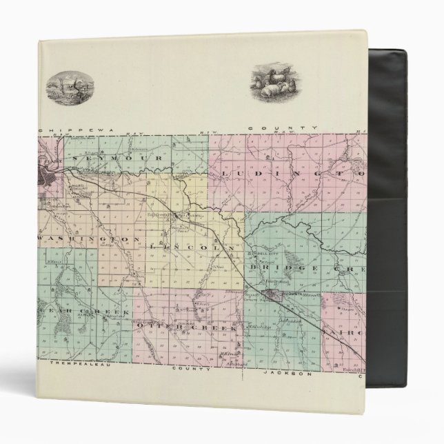 Map of Eau Claire County, State of Wisconsin Binder (Front/Inside)