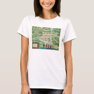 Map of Edinburgh, from 'Civitates Orbis Terrarum' T-Shirt