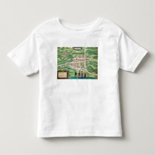 Map of Edinburgh, from 'Civitates Orbis Terrarum' Toddler T-shirt