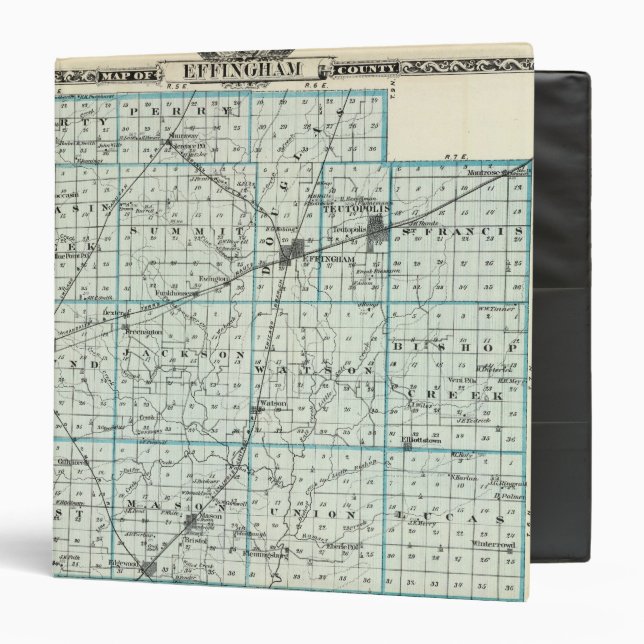 Map of Effingham County Binder (Front/Inside)