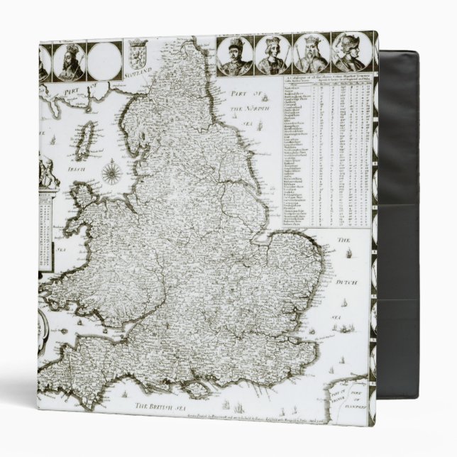 Map of England and Wales, 1644 Binder (Front/Inside)