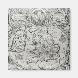 Map of England during the reign of Magnet