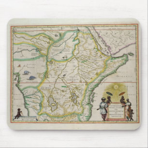 Map of Ethiopia showing five African states Mouse Pad