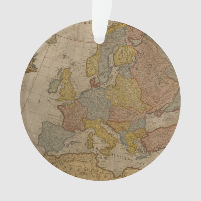 Map of Europe | 1700 Ornament (Front)