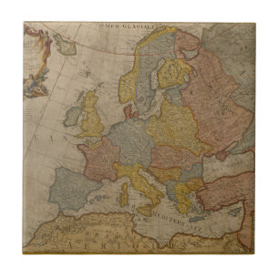 Map of Europe 1700 Tile