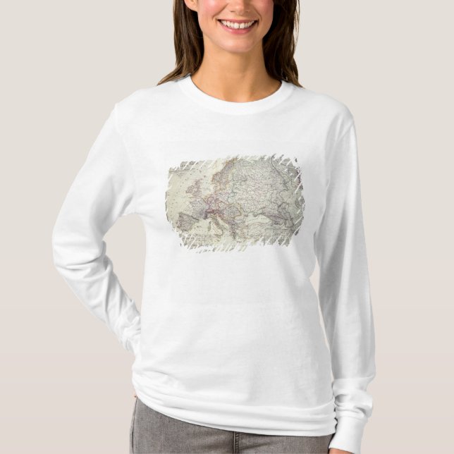 Map of Europe, 1841 T-Shirt (Front)
