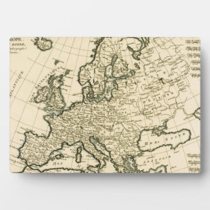Map of Europe by Guillaume Raynal Plaque