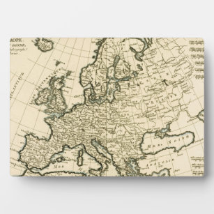 Map of Europe by Guillaume Raynal Plaque
