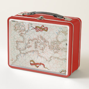 Map of Europe & Coasts of North Africa Metal Lunch Box