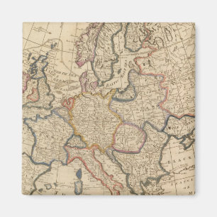 Map of Europe Magnet