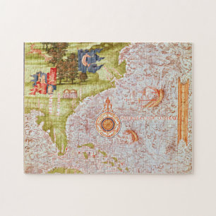 Map of Florida and the Antilles Jigsaw Puzzle