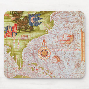 Map of Florida and the Antilles Mouse Pad