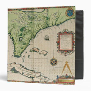 Map of Florida, from 'Brevis Narratio' Binder