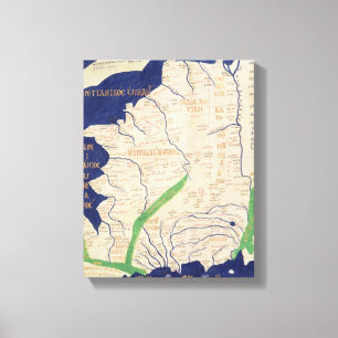 Map of France, from 'Geographia' Canvas Print