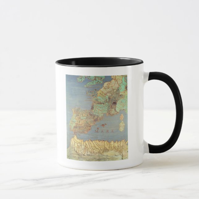 Map of France, Spain and North-West Africa Mug (Right)