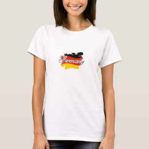 Map of Germany , german Flag Gift T-Shirt