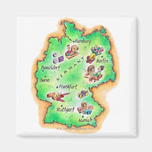 Map of Germany Magnet