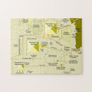 Map of Giza pyramid complex Diagram  Jigsaw Puzzle