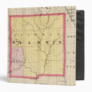 Map of Gladwin County, Michigan Binder