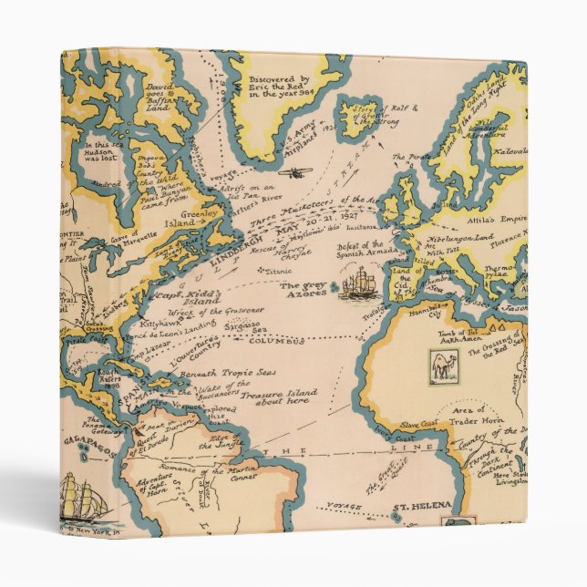 Map of Great Adventures Binder (Front/Spine)