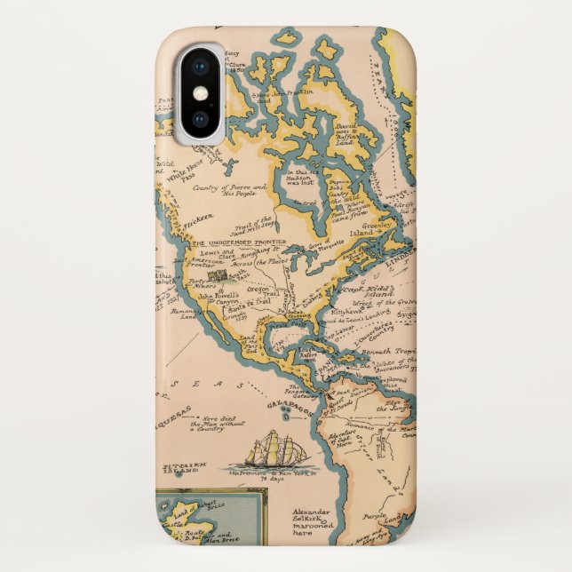 Map of Great Adventures Case-Mate iPhone Case (Back)