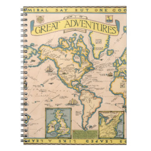Map of Great Adventures Notebook