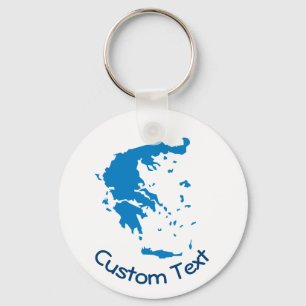 Map of Greece Keychain