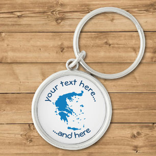 Map of Greece Keychain
