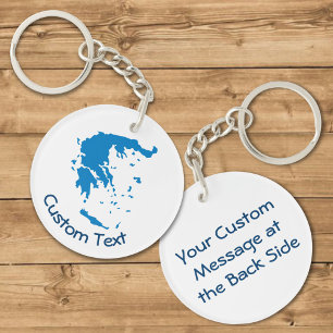 Map of Greece Keychain
