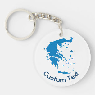 Map of Greece Keychain