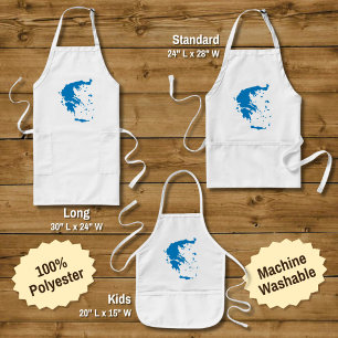 Map of Greece Standard Apron
