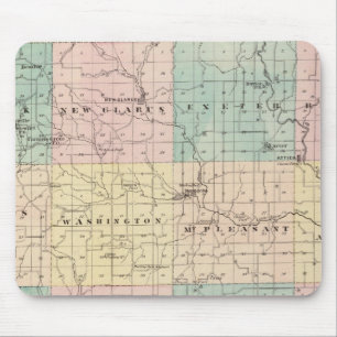 Map of Green County, State of Wisconsin Mouse Pad