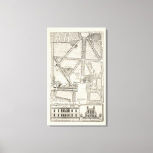 Map of Greenwich Park Canvas Print